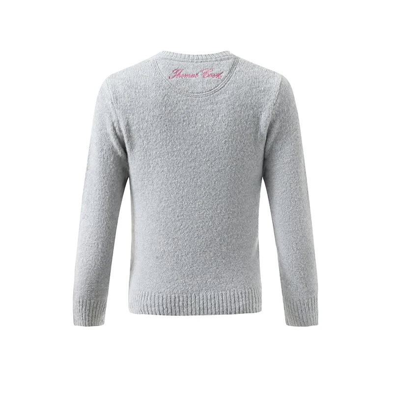 kids wool blend crew neck sweater-1