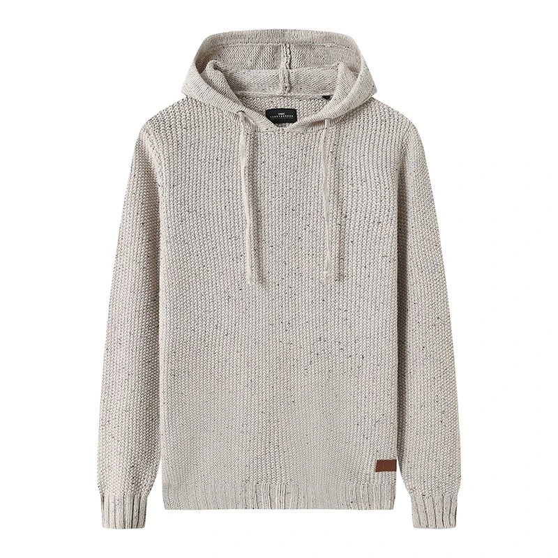 Knit Sweater Hoodie Men's